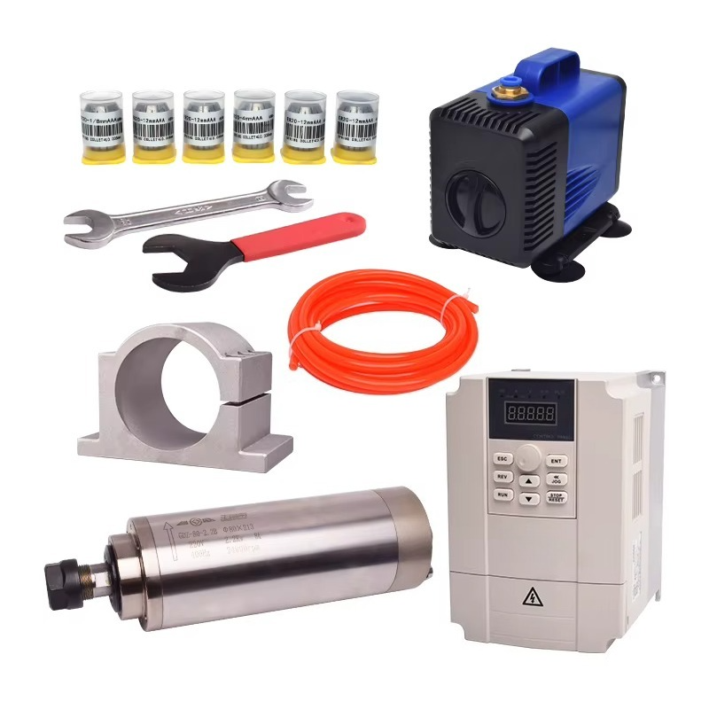 2.2Kw Water Cooled Spindle Kit Vfd - Kit de motor de husillo refrigerado